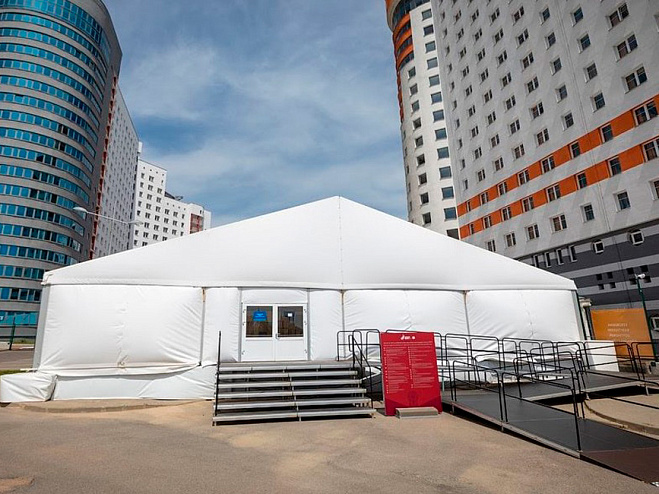 Двускатный шатер 20х40