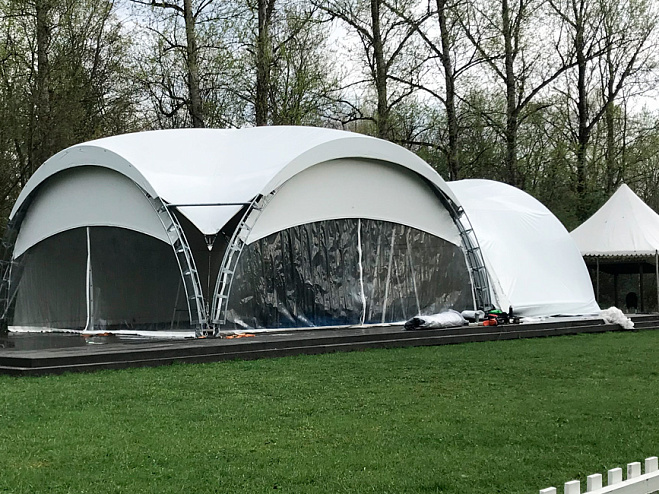 Арочный шатёр 10х10