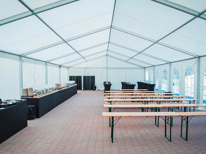 Двускатный шатер 10х25