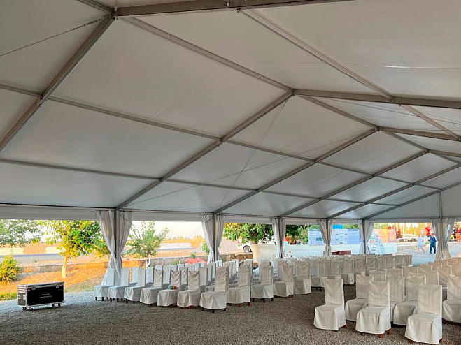 Двускатный шатер 15х30