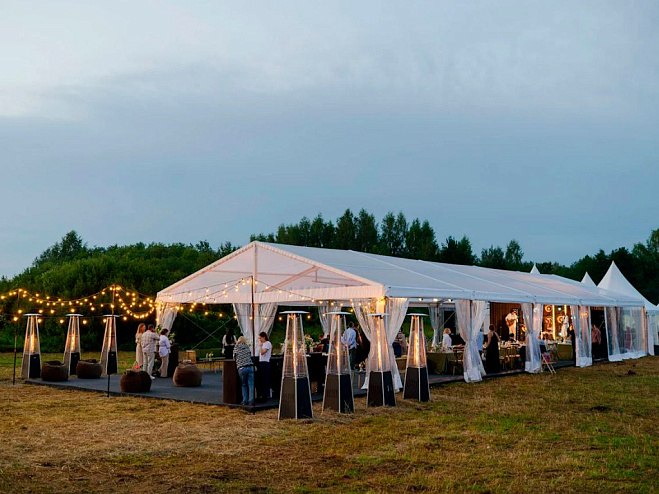 Двускатный шатер 10х25