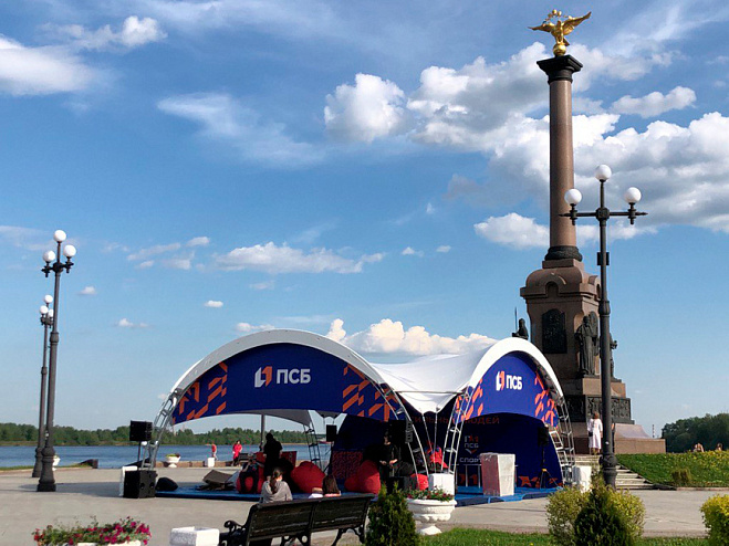 Арочный шатёр 10х10