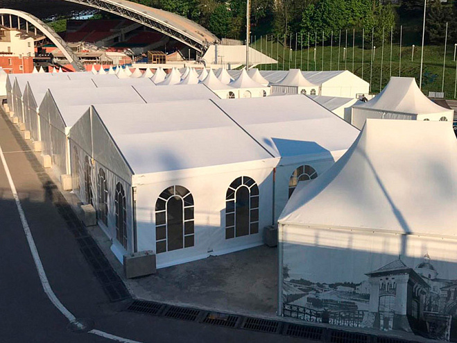 Двускатный шатер 10х10