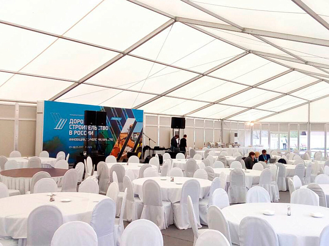 Двускатный шатер 15х40