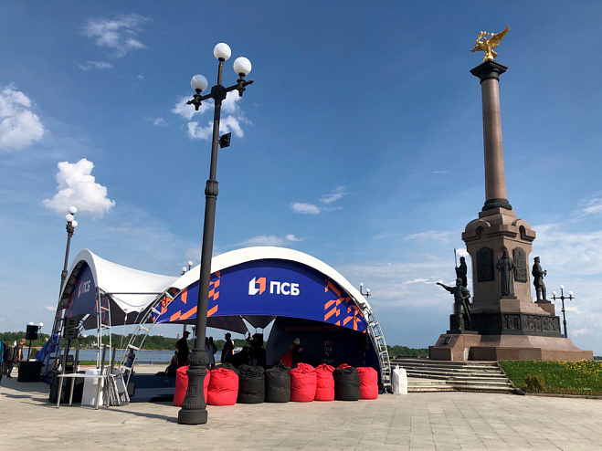 Арочный шатёр 10х10