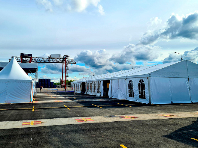 Двускатный шатер 10х40