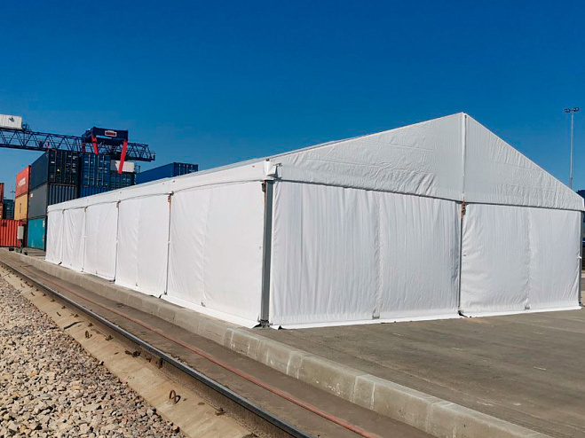 Двускатный шатер 10х25